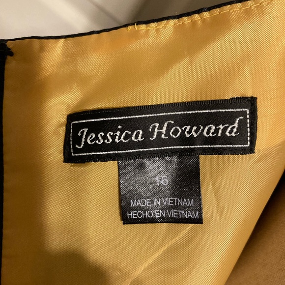 Jessica Howard Navy / white dot dress size 16 - Picture 5 of 5